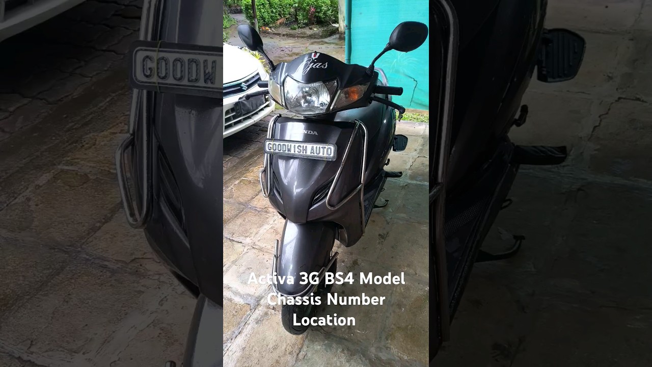 Activa 3G Chassis Number Location | Chassis Number Location India #activa #hondamotorcycles #bs4