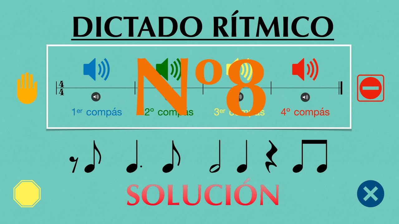 Dictado rítmico nº8: Silencio de corchea y corchea.