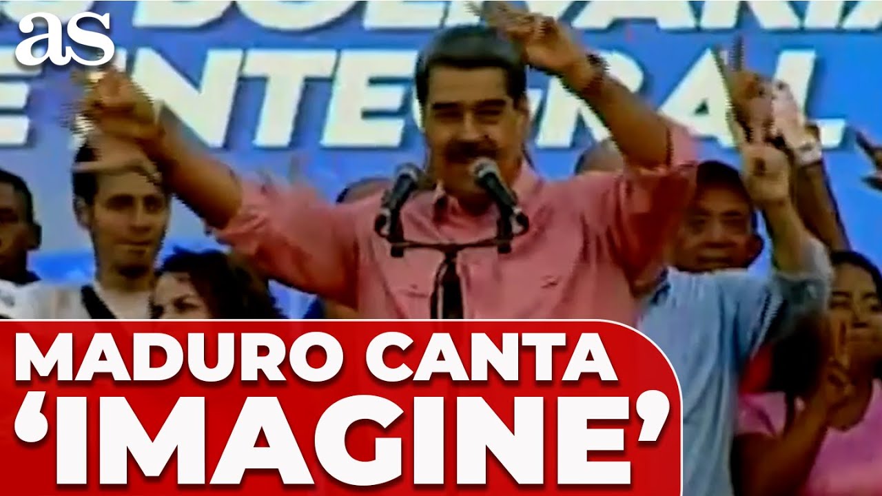 MADURO canta 'IMAGINE' de JOHN LENNON llamando a la PAZ por la escalada de TENSIONES con EE.UU.