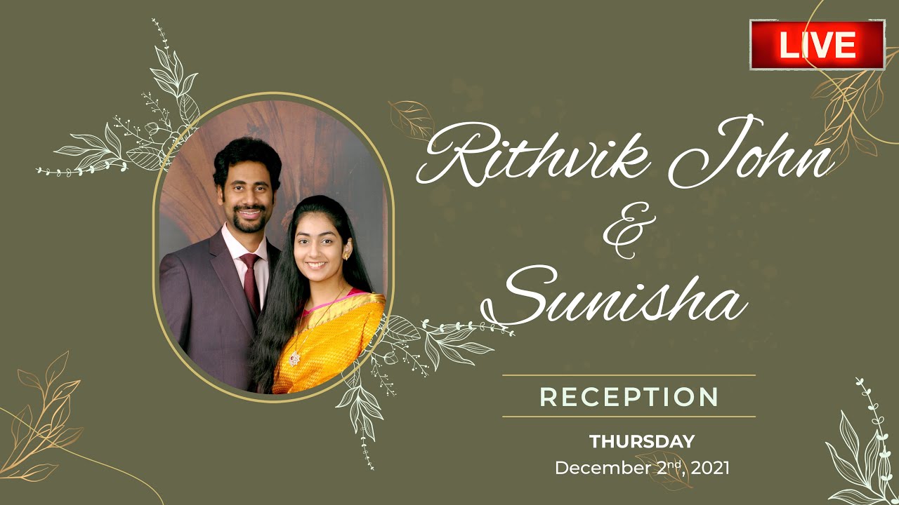 WEDDING RECEPTION OF RITHVIK WITH SUNISHA ON 2ND DECEMBER 2021 @ SHERATON HYDERABAD HOTEL