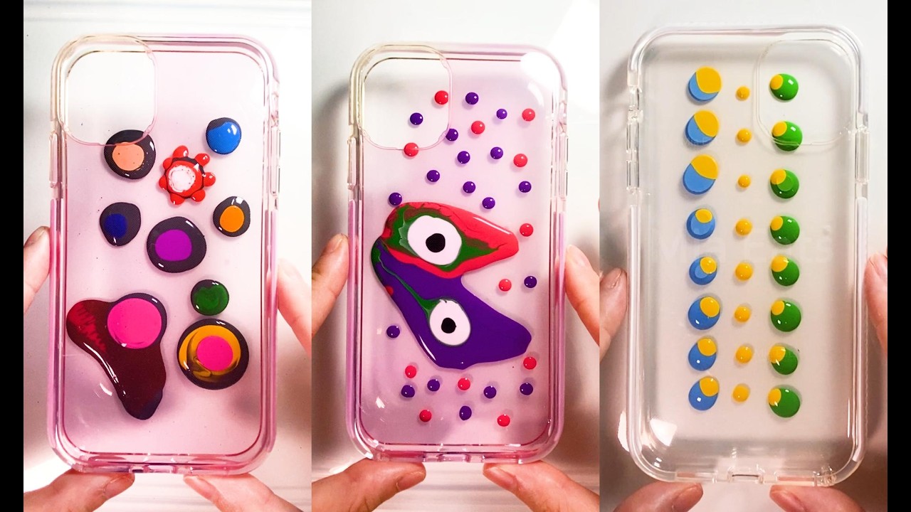 Creative & Satisfying Phone Case Design ✨ | Painting for Relaxation