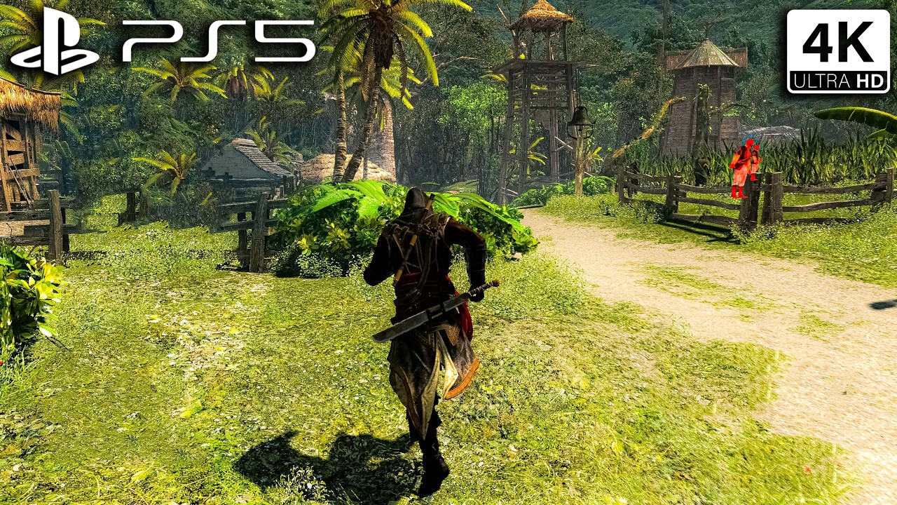 Assassin's Creed: Freedom Cry - PS5 4k 60fps Ultra HD Stealth and combat Gameplay