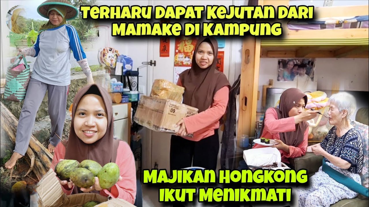 TERHARU DIKIRIMIN KEJUTAN DARI EMAK DIKAMPUNG‼️BEGINI REAKSI NENEK HONGKONG