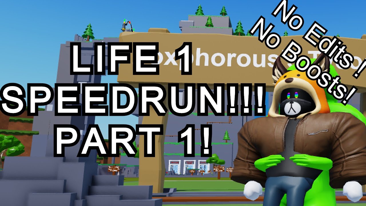 BLOCK TYCOON SPEEDRUN/TUTORIAL! LIFE 1! NO EDITS! NO BOOST PART 1!(BLOCK TYCOON)