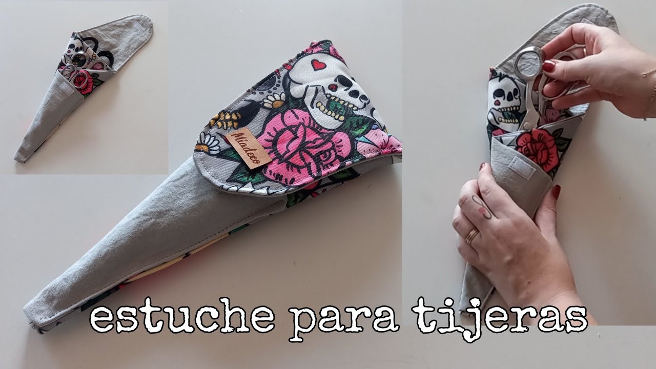 funda estuche para tijeras / molde fácil