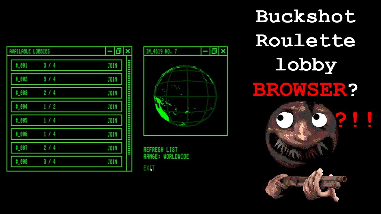 Testin out the NEW Buckshot Roulette Multiplayer lobby browser