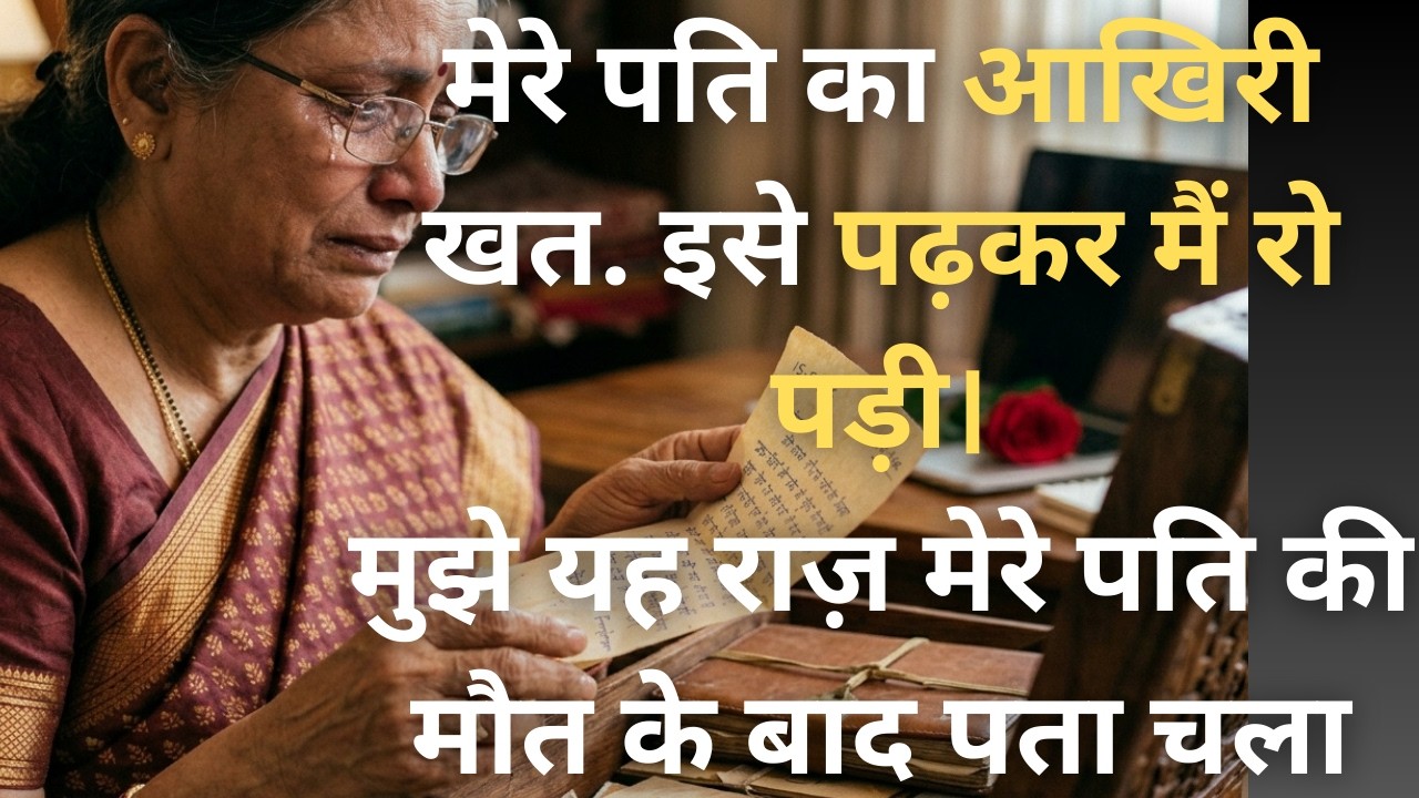 मेरे पति का आखिरी खत... इसे पढ़कर मैं रो पड़ी।