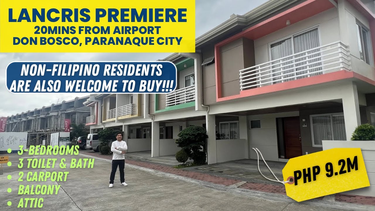 LANCRIS PREMIERE | Paranaque City | Near Airport | Pre-Selling | Foreigners can buy! | Php 9.2M