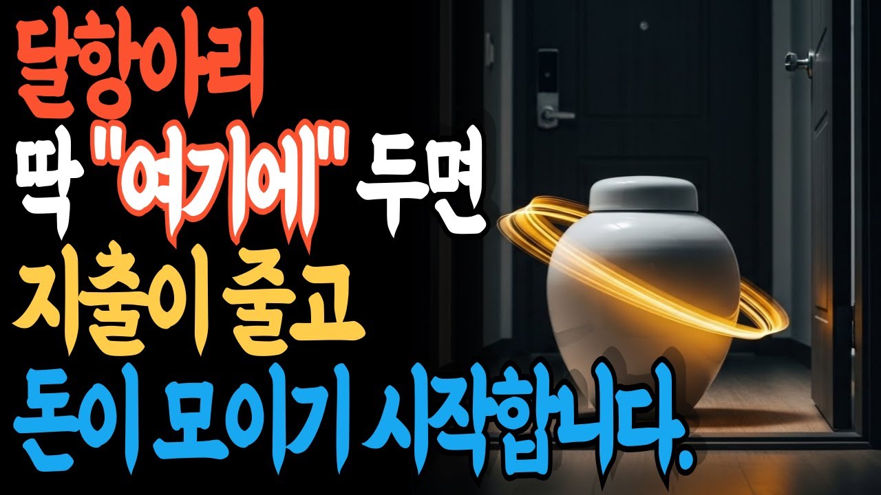 달항아리 놓는 위치로 달라집니다: 기운 정리 → 지출 줄이는 흐름, 금지 자리 5곳과 추천 자리 3곳