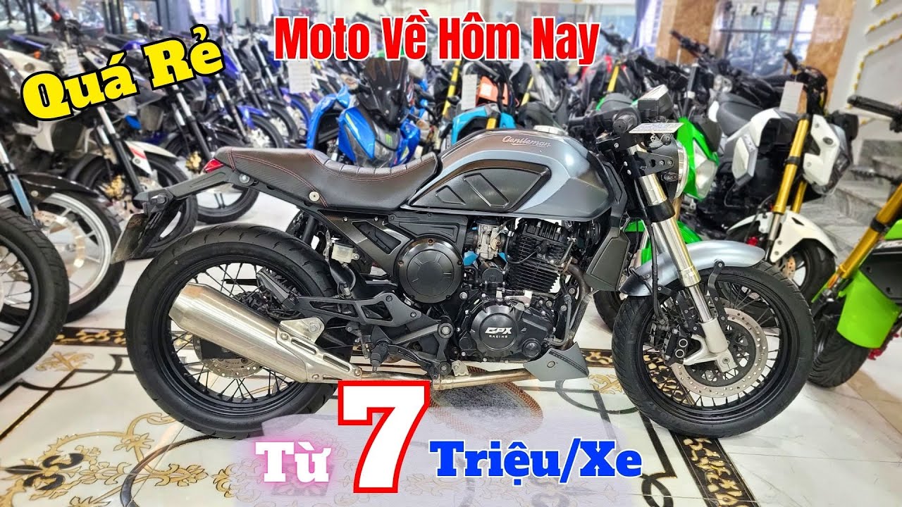 Mới Về Moto Cruiser - Classic GZ150A , Gentleman 200 , Suzuki intruder 150 ,Husky 125 ,Brixton 150