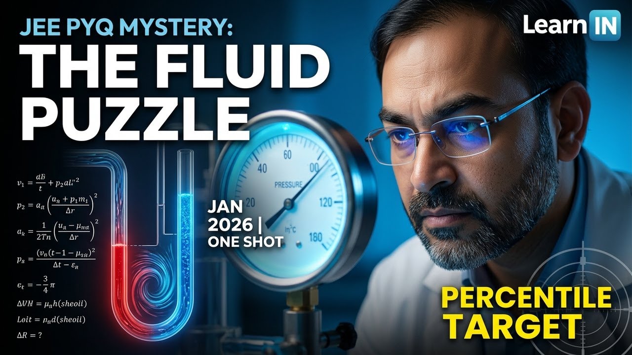 Mechanical Properties of Fluid PYQ JEE Mains | Jan 2026 Attempt | One Shot | Target 99+ Percentile