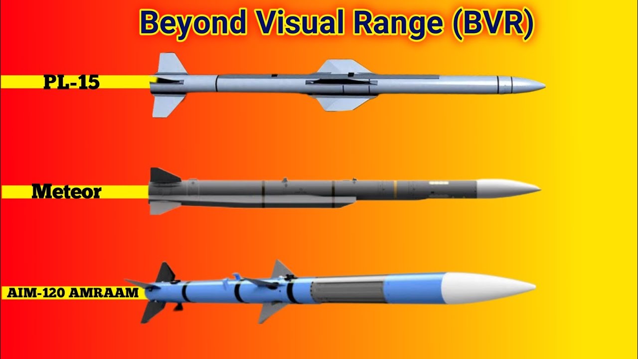 Top 3 Most Lethal Air-to-Air BVR Missiles (AIM-120 vs Meteor vs PL-15)