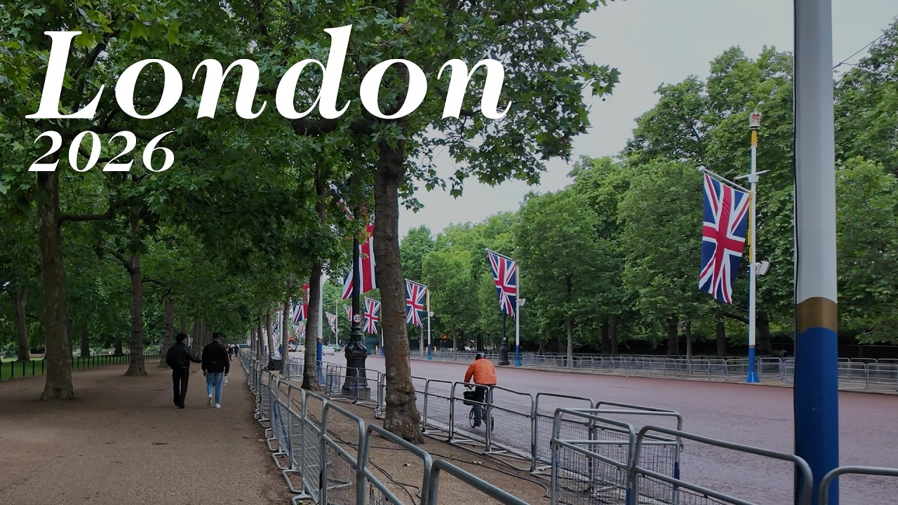 London City Tour 2026 | 4K Virtual Walking Tour around the City | Banksy, Buck House & Victoria