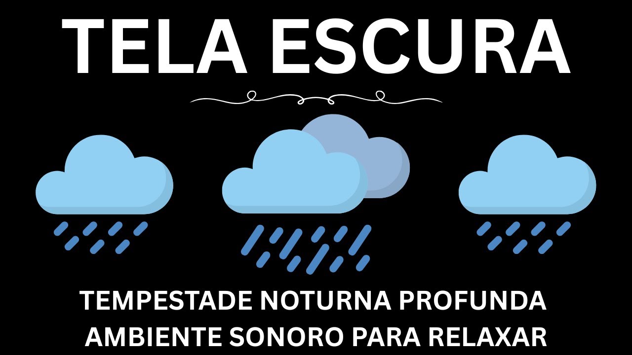 Tempestade Noturna Profunda | Ambiente Sonoro para Relaxar | Sons Relaxantes para Dormir