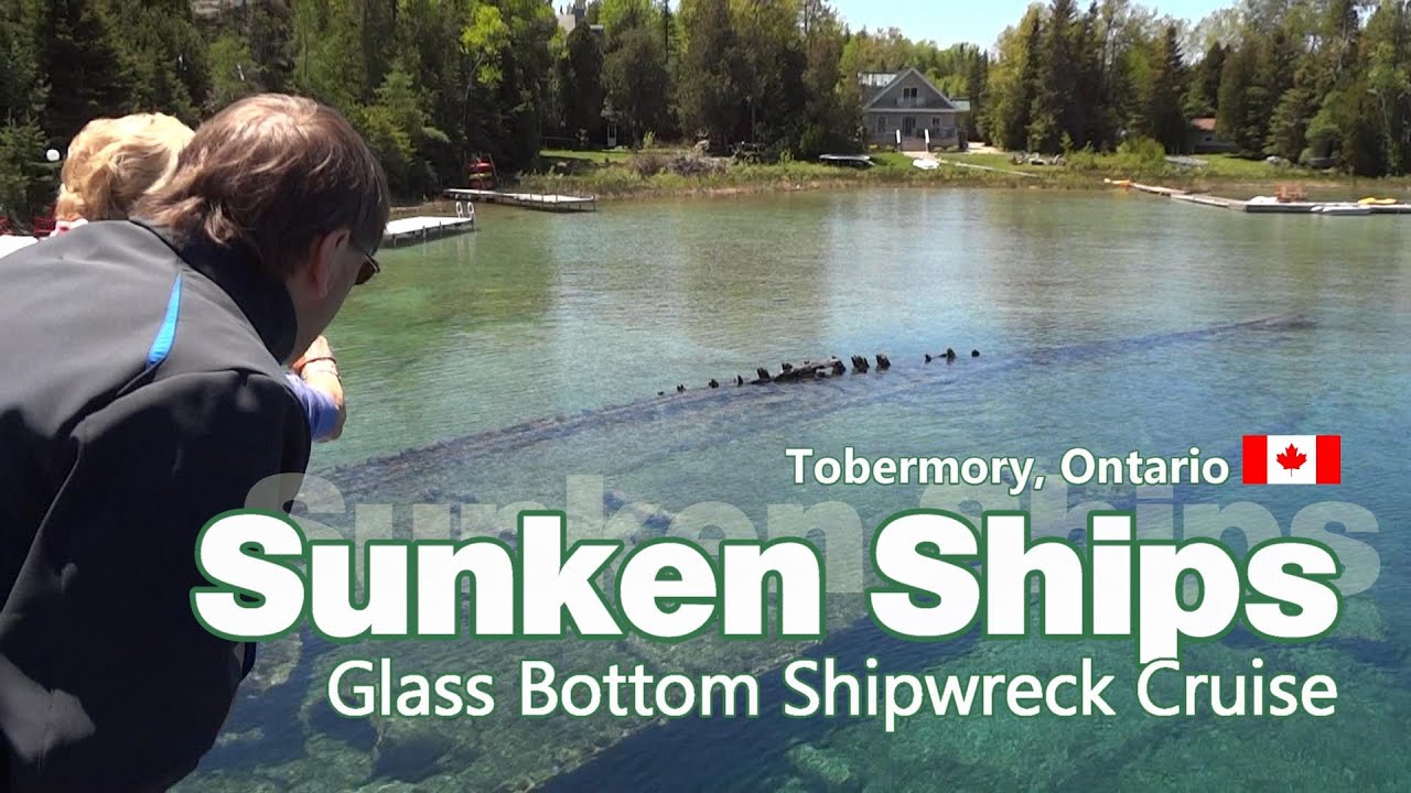 Sunken Ships Tobermory | Glass Bottom Boat Cruise | Snorkeling Ontario