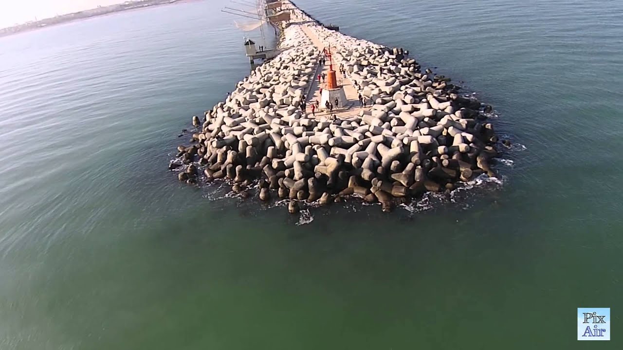 La diga di Sottomarina (VE) - riprese aeree con i Droni PixAir