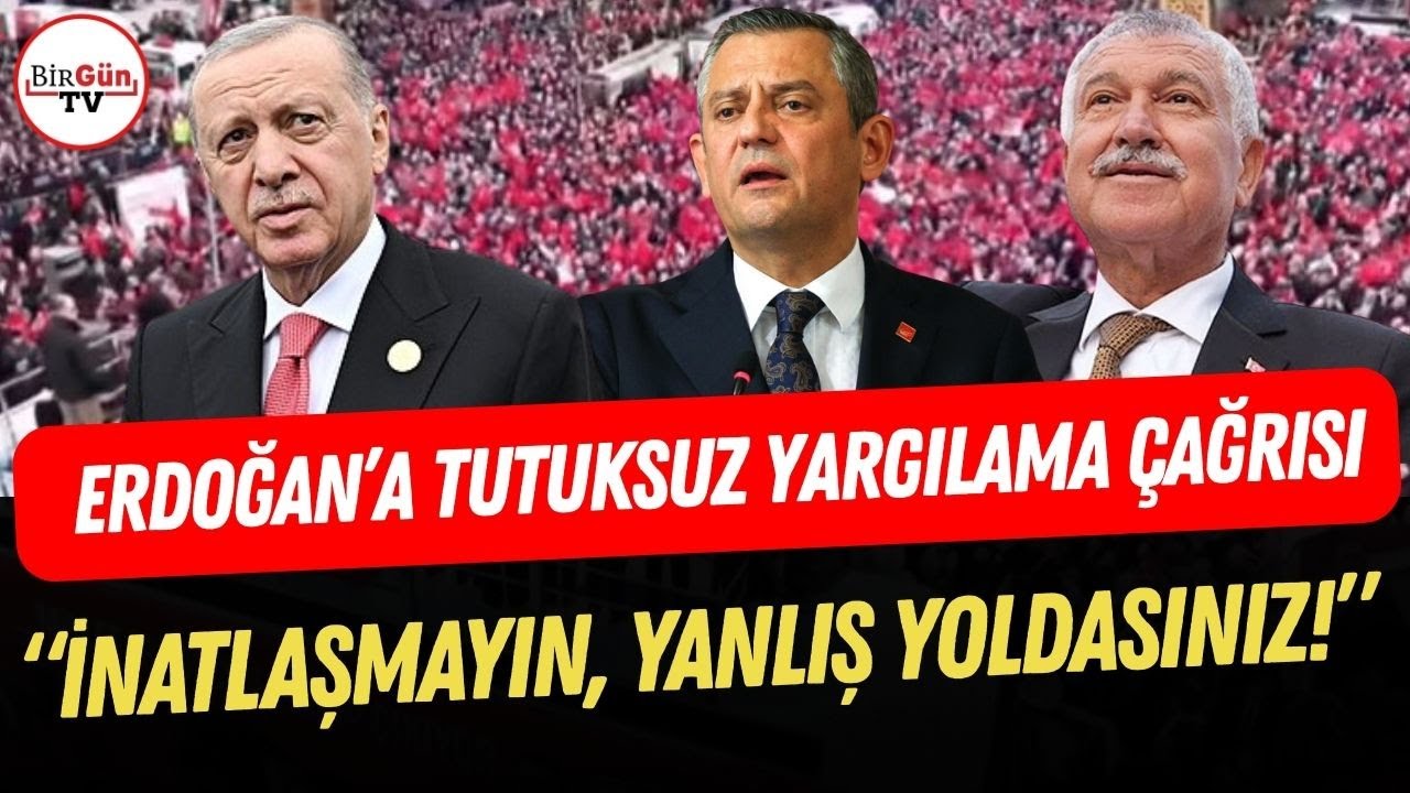 Özgür Özel'den Erdoğan'a tutuksuz yargılama çağrısı: 