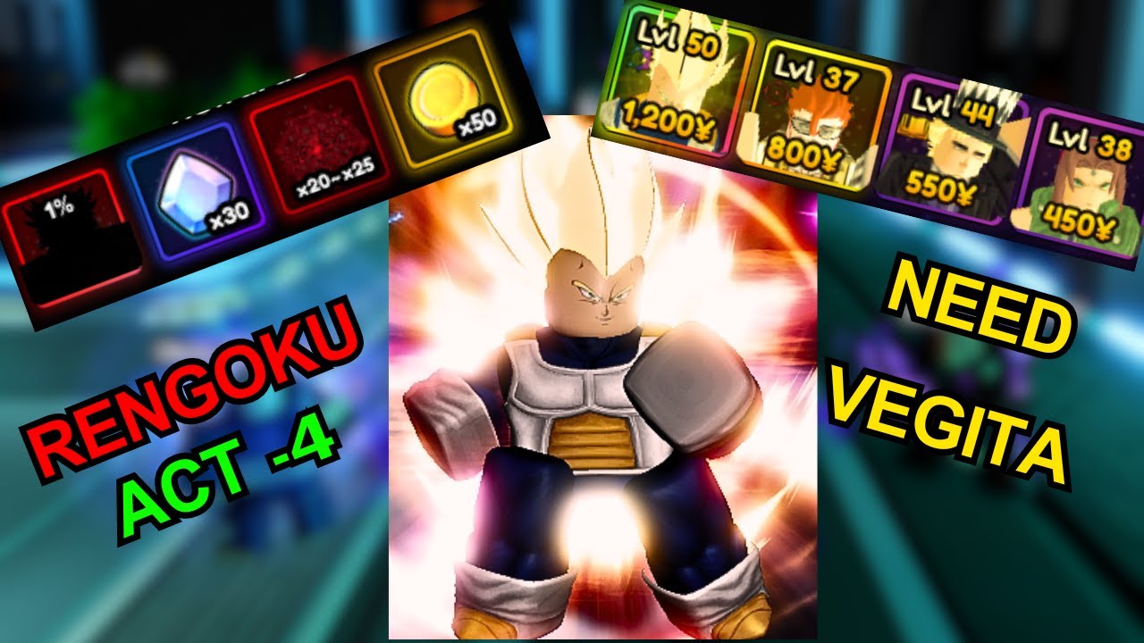 How To Complete Raid Act - 4 (VEGITA Only) in Anime Vanguards | Vegita Only
