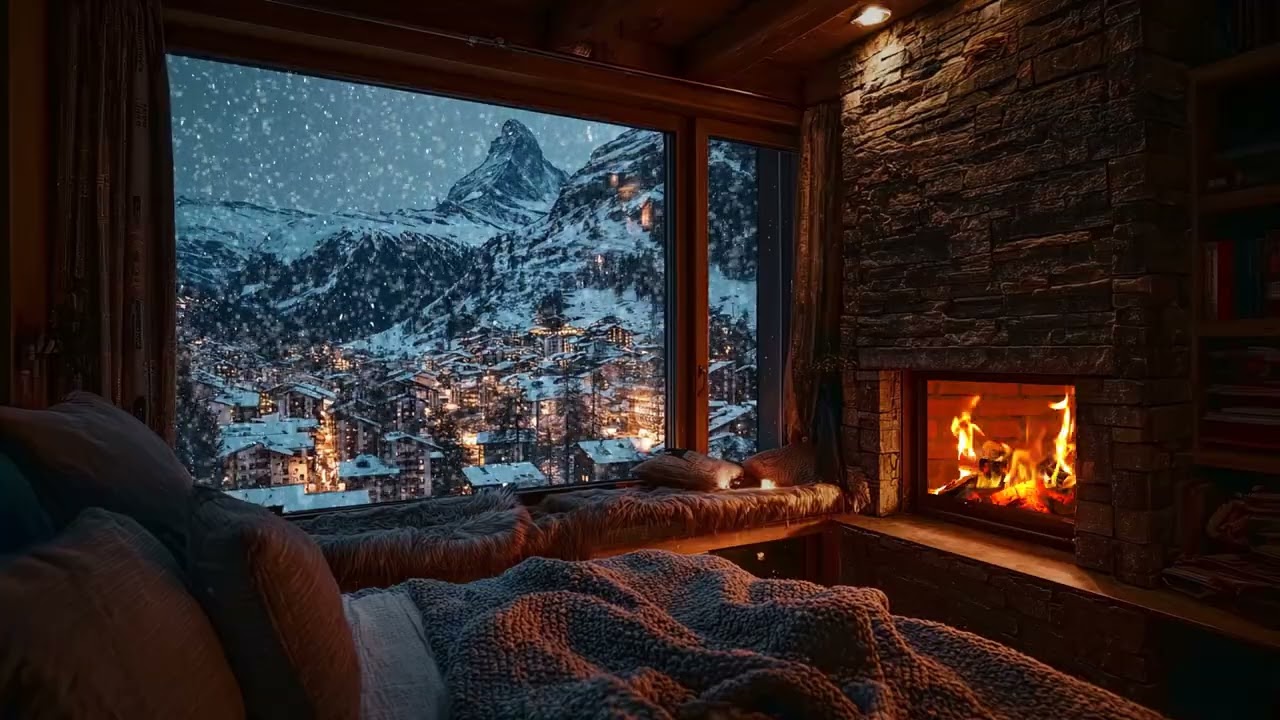 Lost in a Snowstorm? Find Warmth in This Tiny Cabin ASMR
