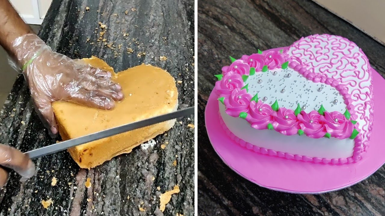 Most Beautiful Cake | Heart Shape Engagement Cake idea