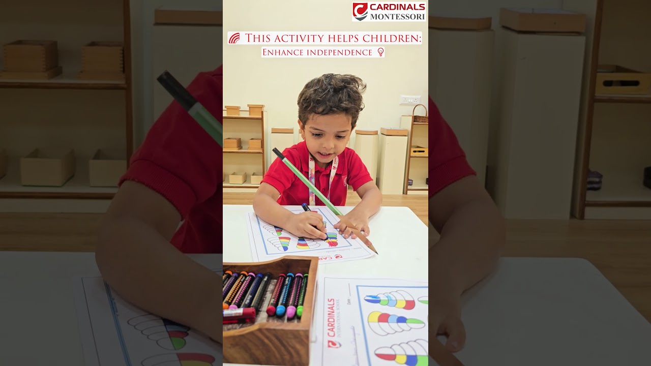 Montessori Kids Colour Matching Activity 🌈 | Building Focus, Logic & Independence