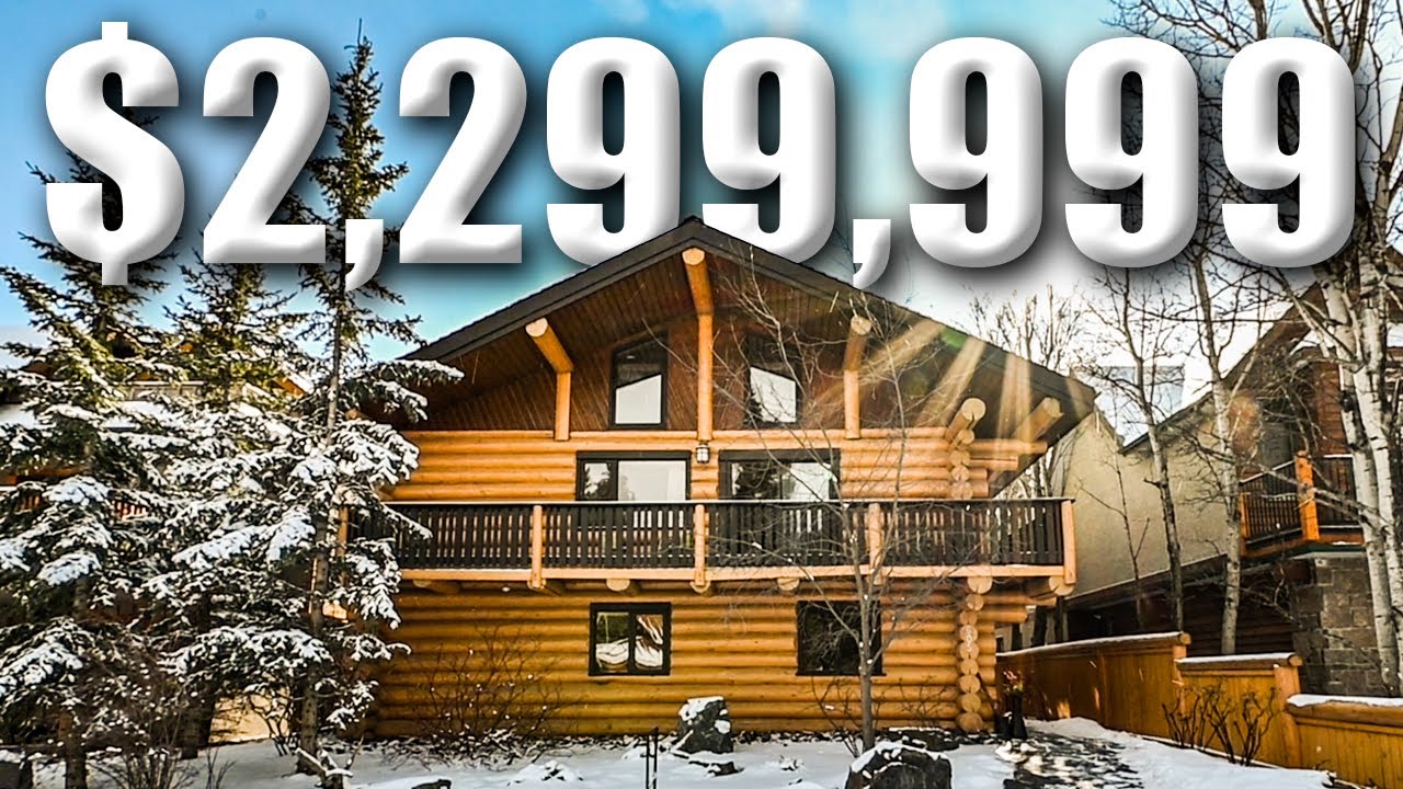 Inside a $2,299,000 LOG HOME in the Rocky Mountains, Canada
