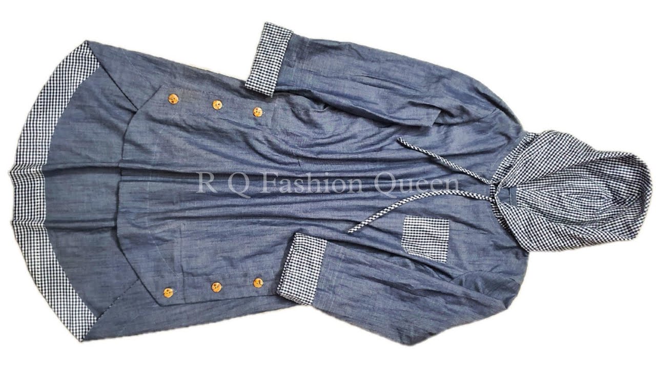Designer One Piece//One Piece hoodie Dress cutting #DesignerOnePiece#OnePiecehoodieDresscutting#rqfa