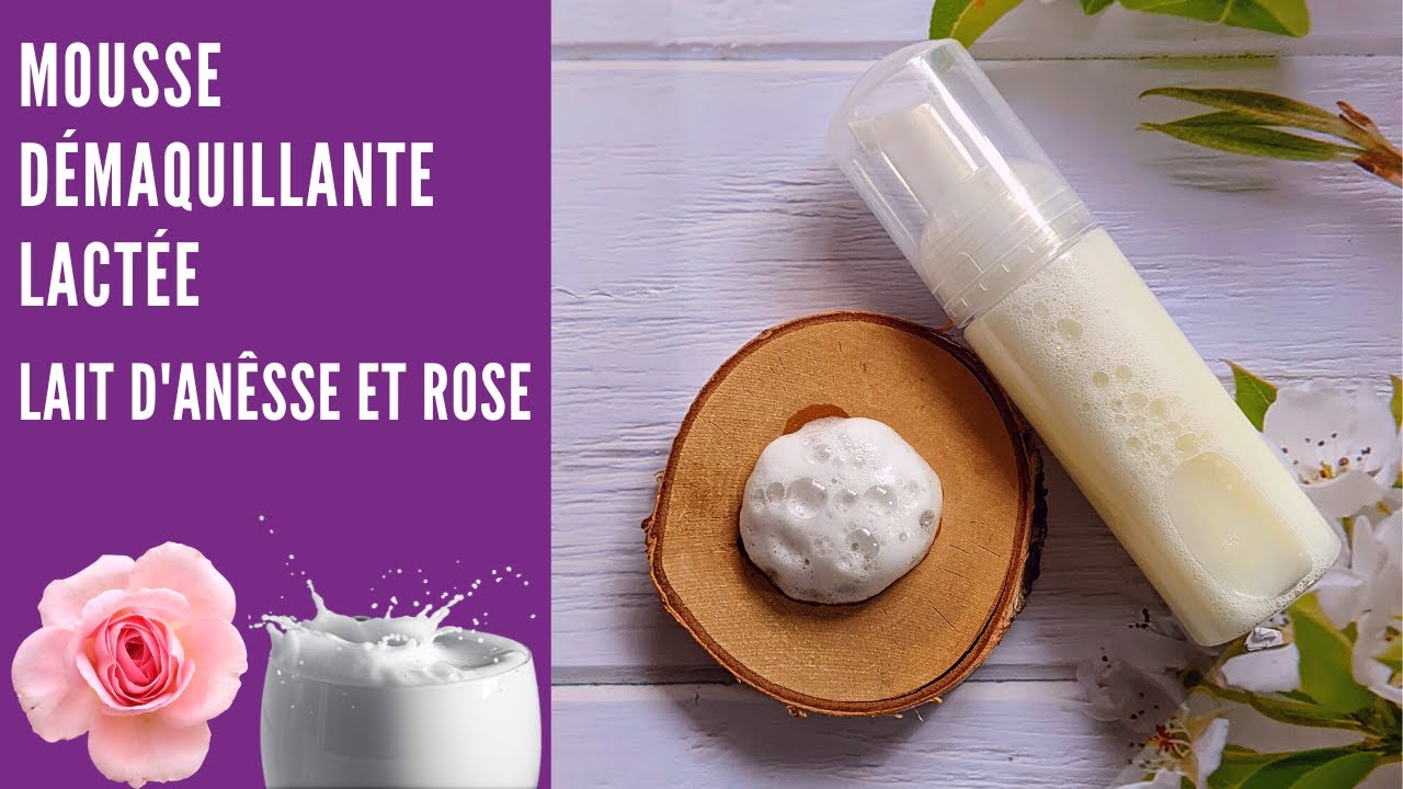 Mousse Démaquillante Lactée || Lait d'ânesse et Rose || Je Teste la Recette d'Aroma-Zone