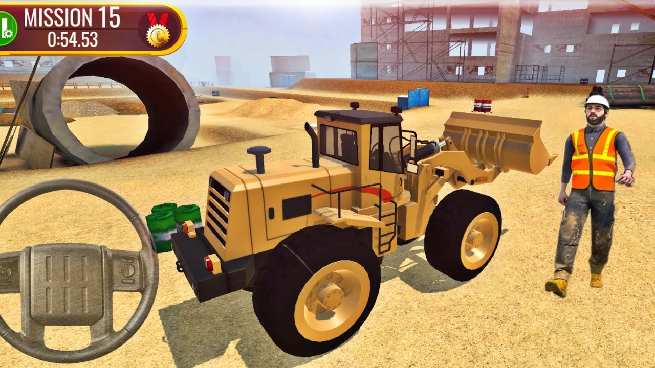 Digger Truck Heavy Construction Vehicle Driving - Construction Site Truck Driver - Android Gameplay
