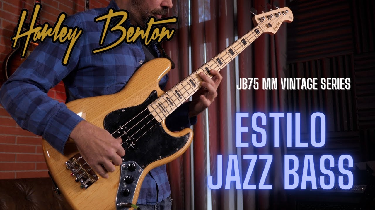 Un bajo JAZZ BASS por menos de 200 euros | Harley Benton JB-75MN Vintage Series