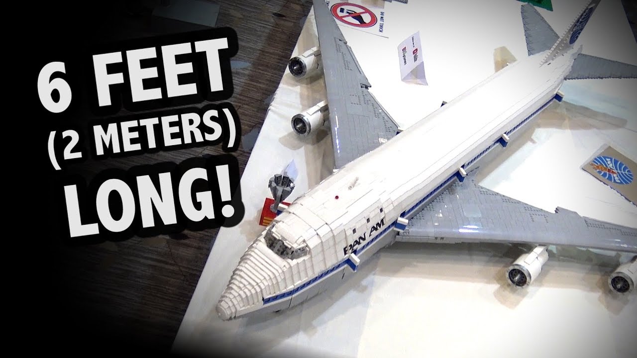 Giant LEGO Boeing 747 with Full Interior! Bricks by the Bay 2018
