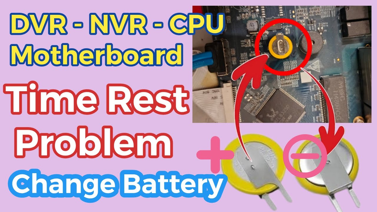 How to change battery of NVR DVR And any other motherboard | Honeywell NVR Battery replacement