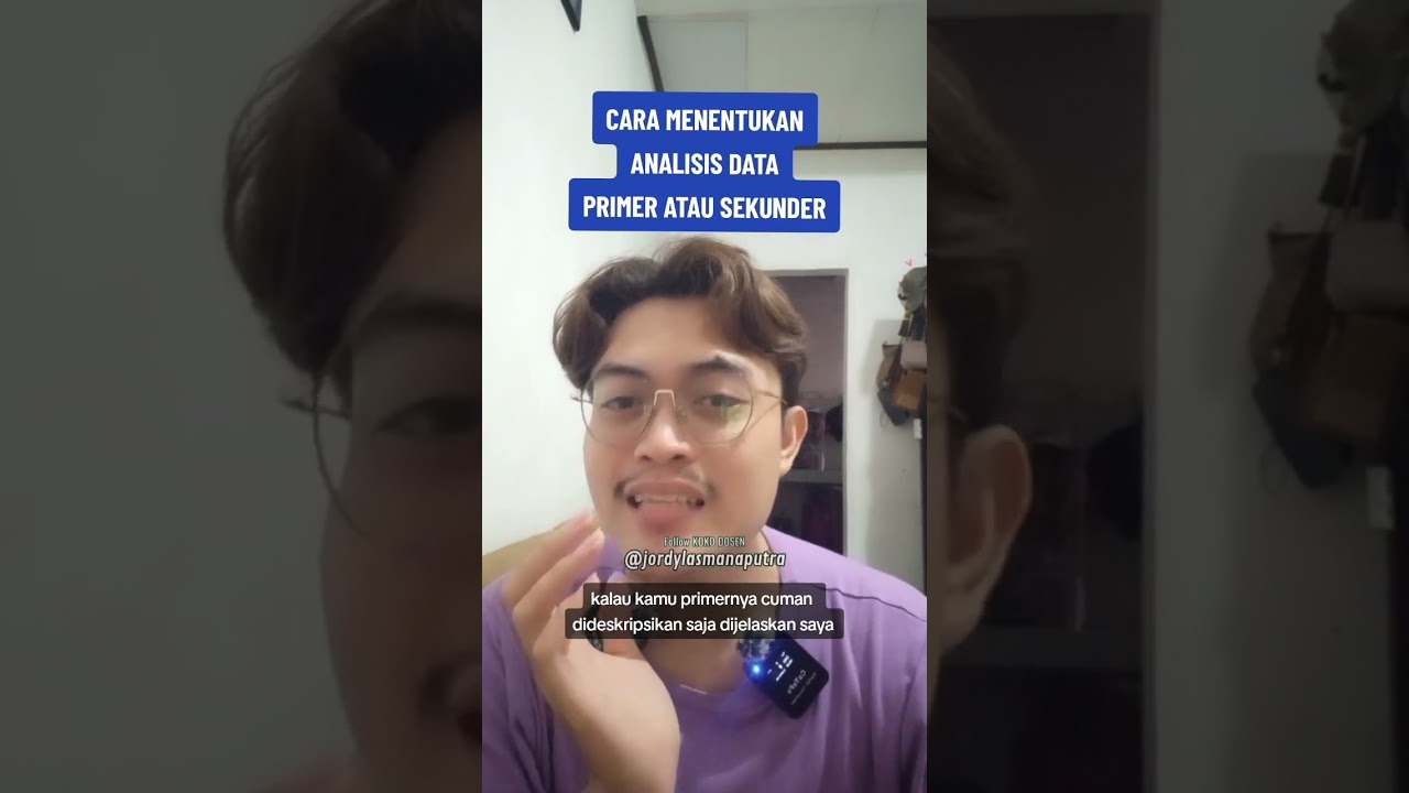 cara menentukan analisis data, primer atau sekunder 