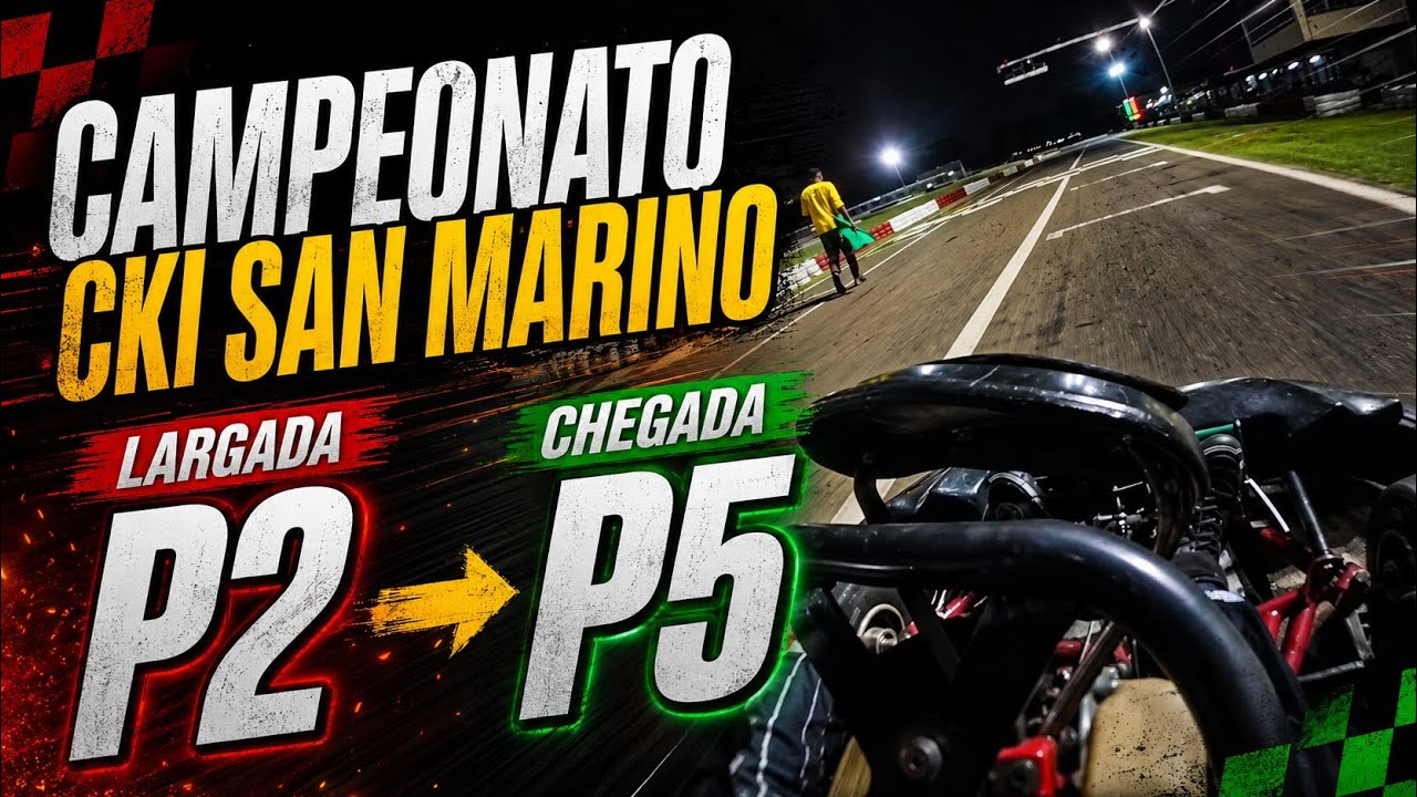 CAMPEONATO SAN MARINO TRAÇADO 4 - CKI 5* ETAPA - LARGADA P2 CHEGADA P5 