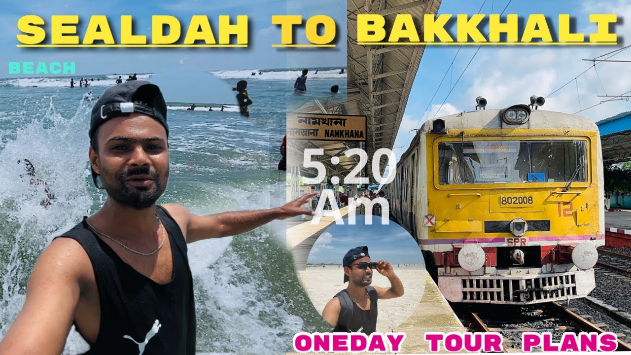 Sealdah to Bakkhali Beach Local Train Journey | Kolkata Bakkhali Beach Full Travel Guide.