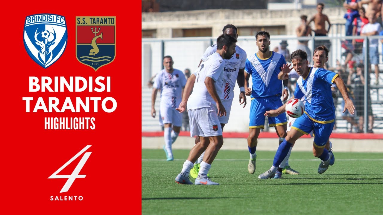 Brindisi - Taranto 0-1: gol e highlights | Coppa Italia Eccellenza
