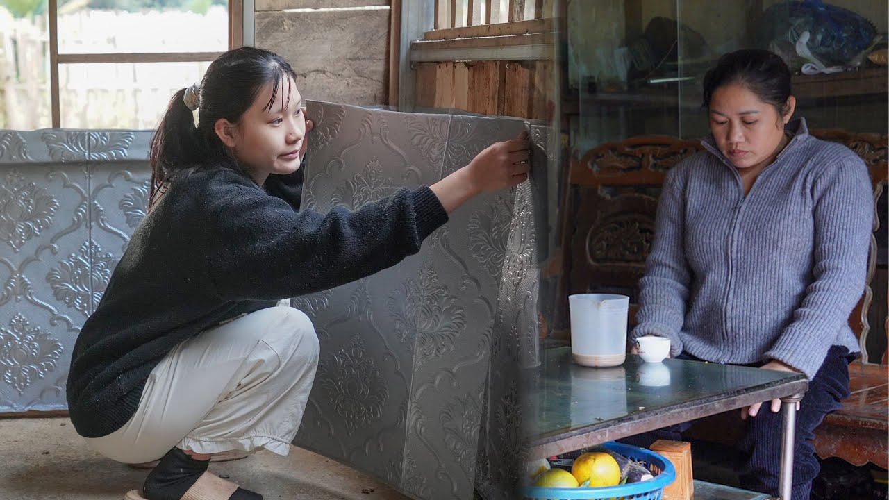 Yen returned home to clean up before picking up her son. - Mother Yen was taught by Uncle Chuc