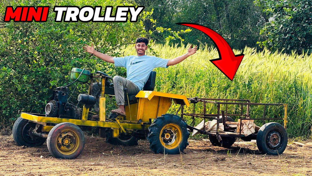 Mini trolley 🚀 l MAKING MINI “ RX TRACTOR “ 🚀❤️