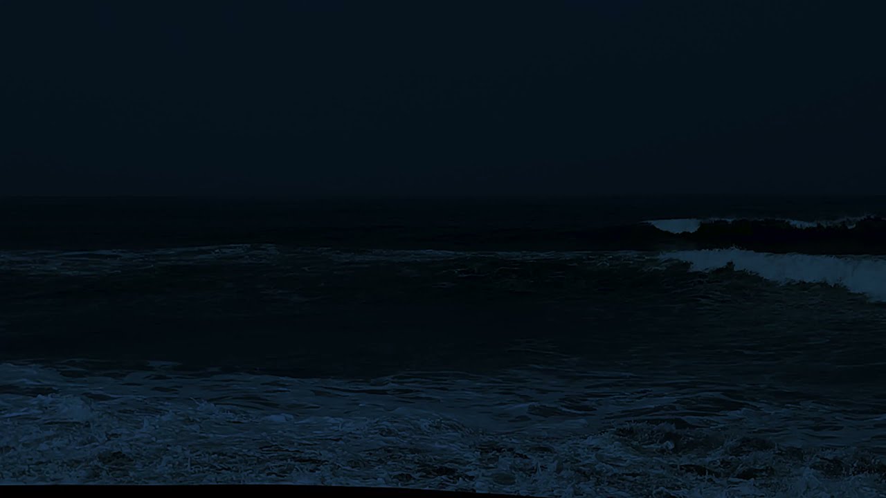 Rolling Ocean Waves for Deep Sleep  Dark Screen Sleep Sounds | Deep Relaxation  No Ads
