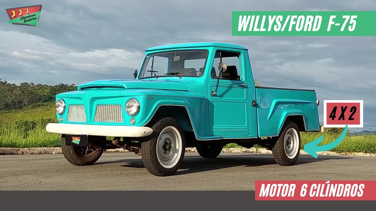 WILLYS FORD F-75 / PICAPE JEEP - RARA VERSÃO 4X2 - Carros que marcaram época | Série Ford