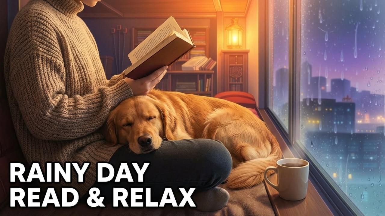 Rainy Afternoon Reading | Soft Lofi Music to Focus [ 1:45:00 ]