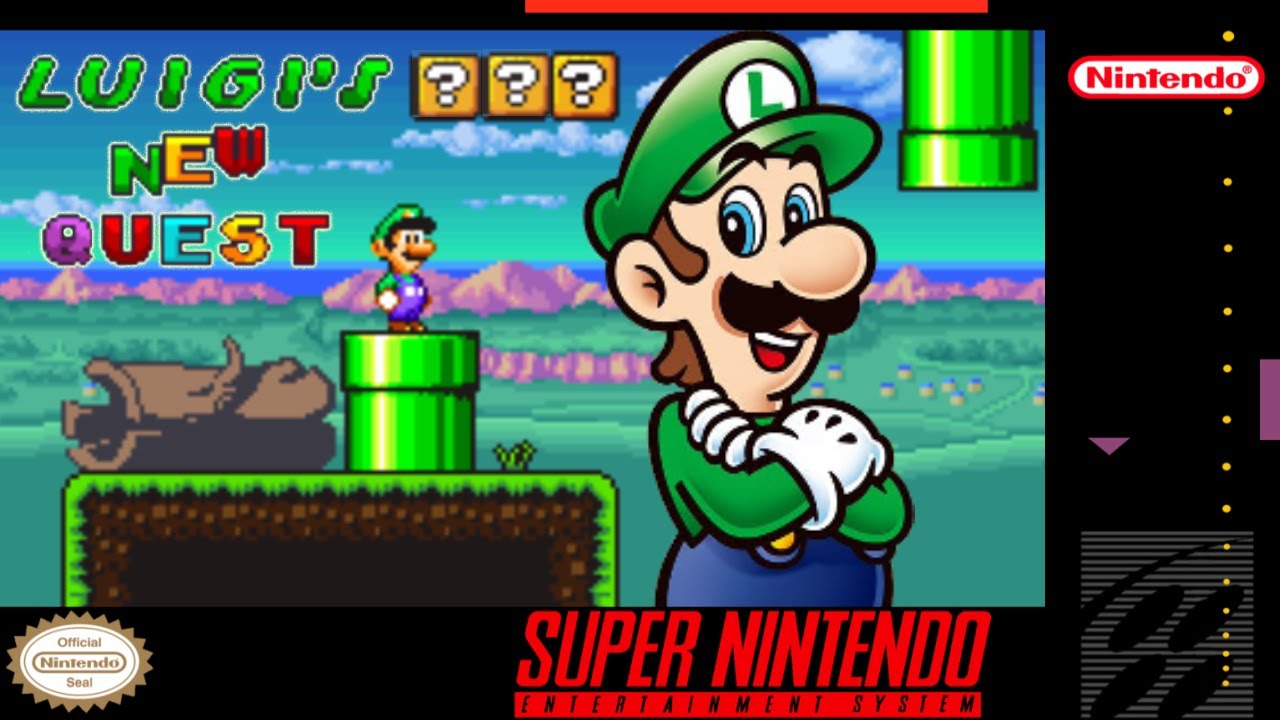 Luigi's New Quest - ROM Hack of Super Mario World [SNES] Longplay