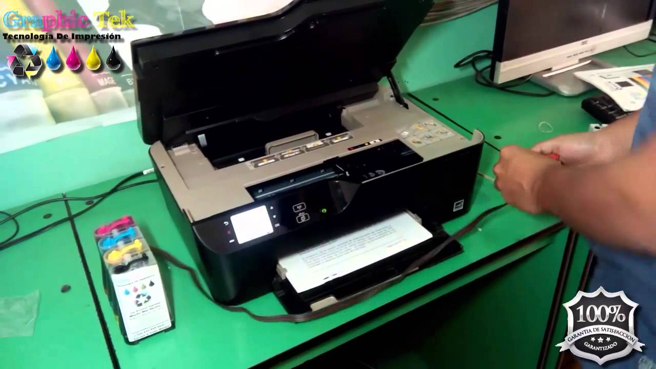 Instalacion Sistema De Tinta Continua En HP Deskjet 3520 e-All-in-One Printer Cartuchos HP 364