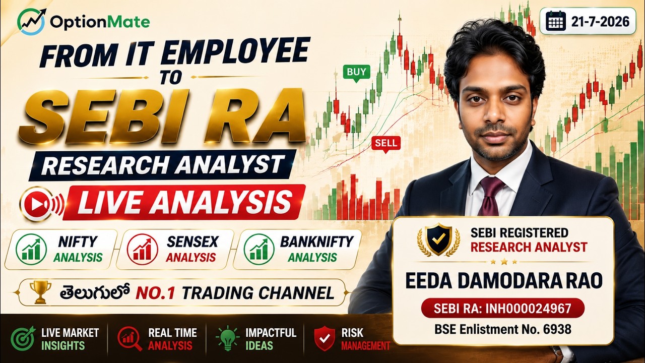 ✅Nifty Live trading with SEBI reg Research Analyst✅|#livetrading #optionmate #niftylive  తెలుగు
