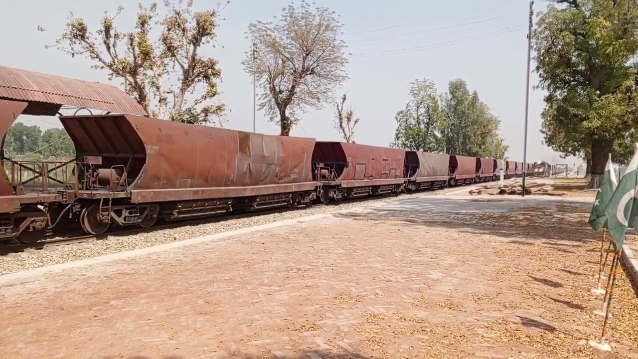 Goods Train Passing through both sides #youtube #video 