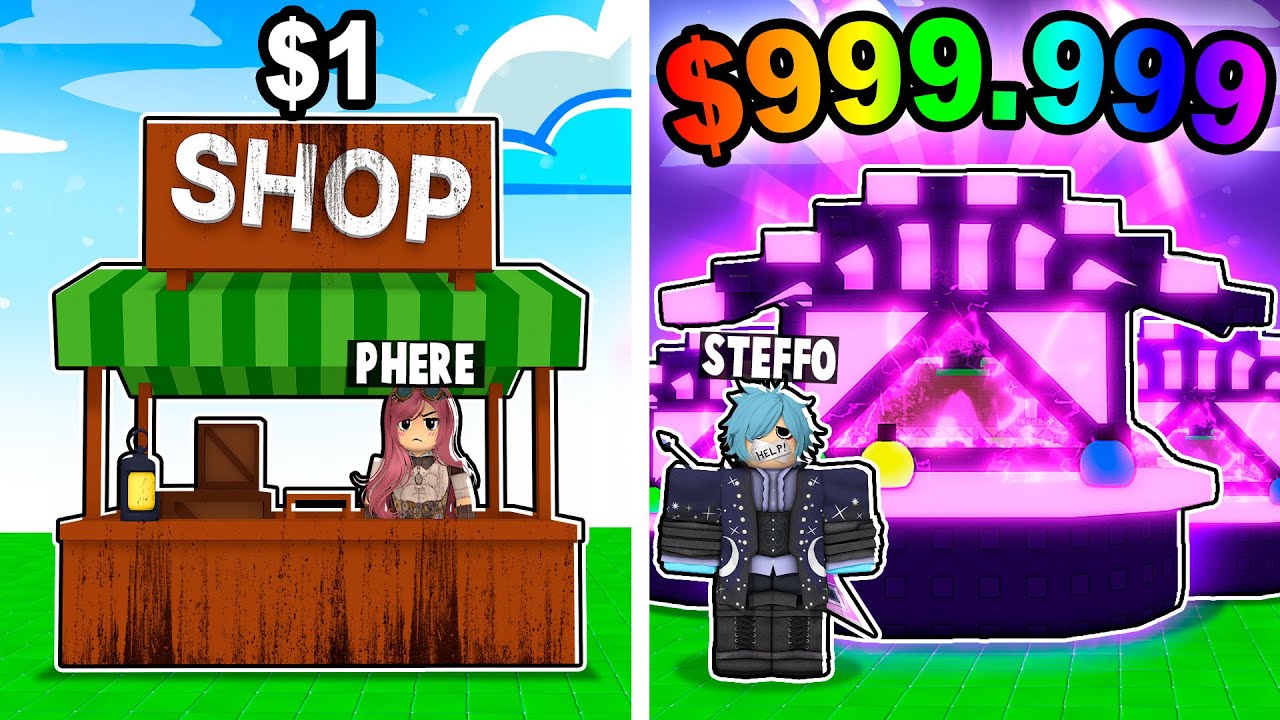 BANCARELLA da 1€ vs BANCARELLA da 1.000.000€! - Roblox