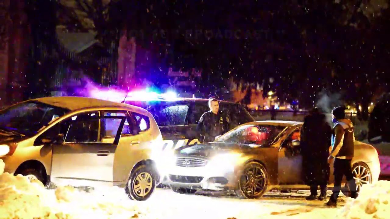 02-18-2021 Detroit, MI - Snow Causes Major Accident - Disrupted Travel - Heavy Snow