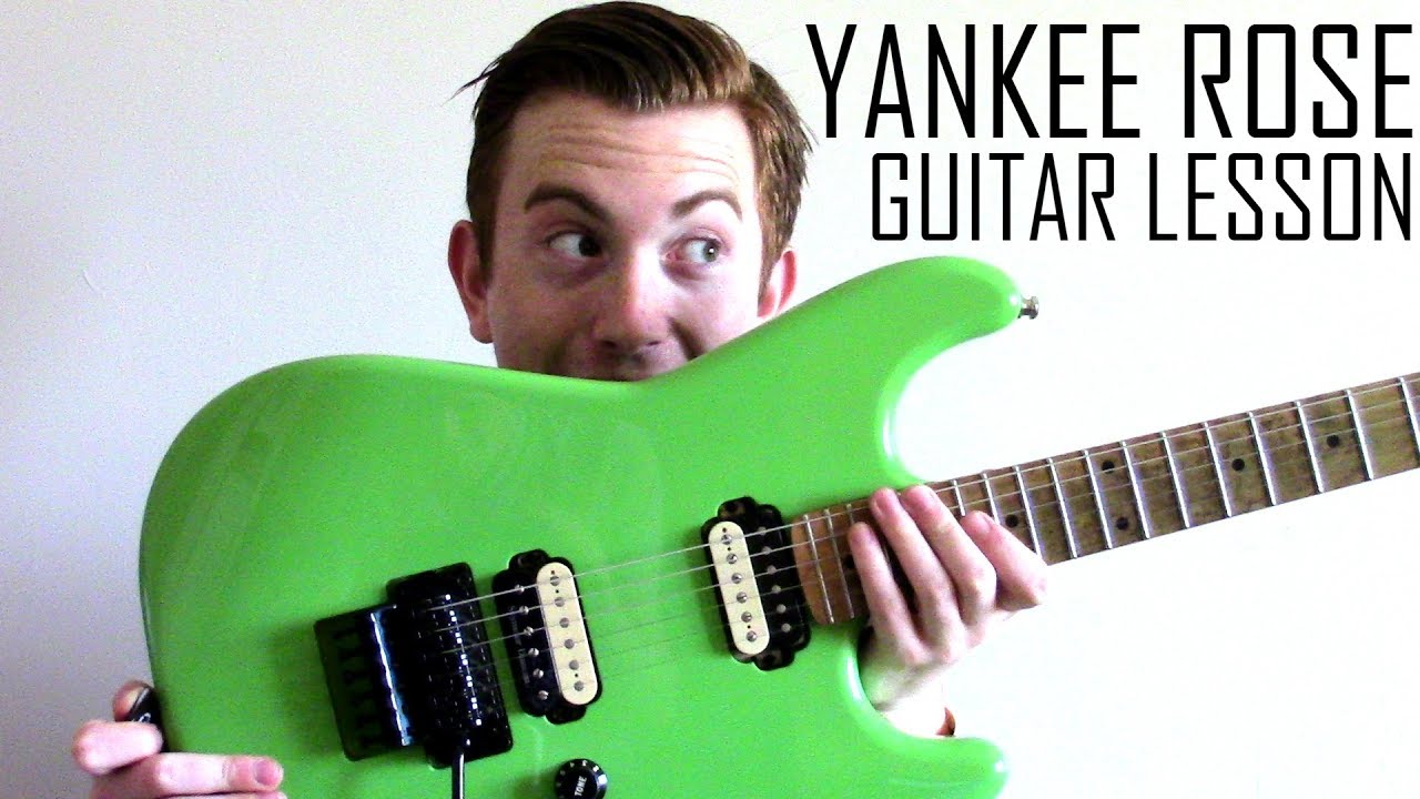 David Lee Roth - Yankee Rose Guitar Lesson IT'S SO FUN!!