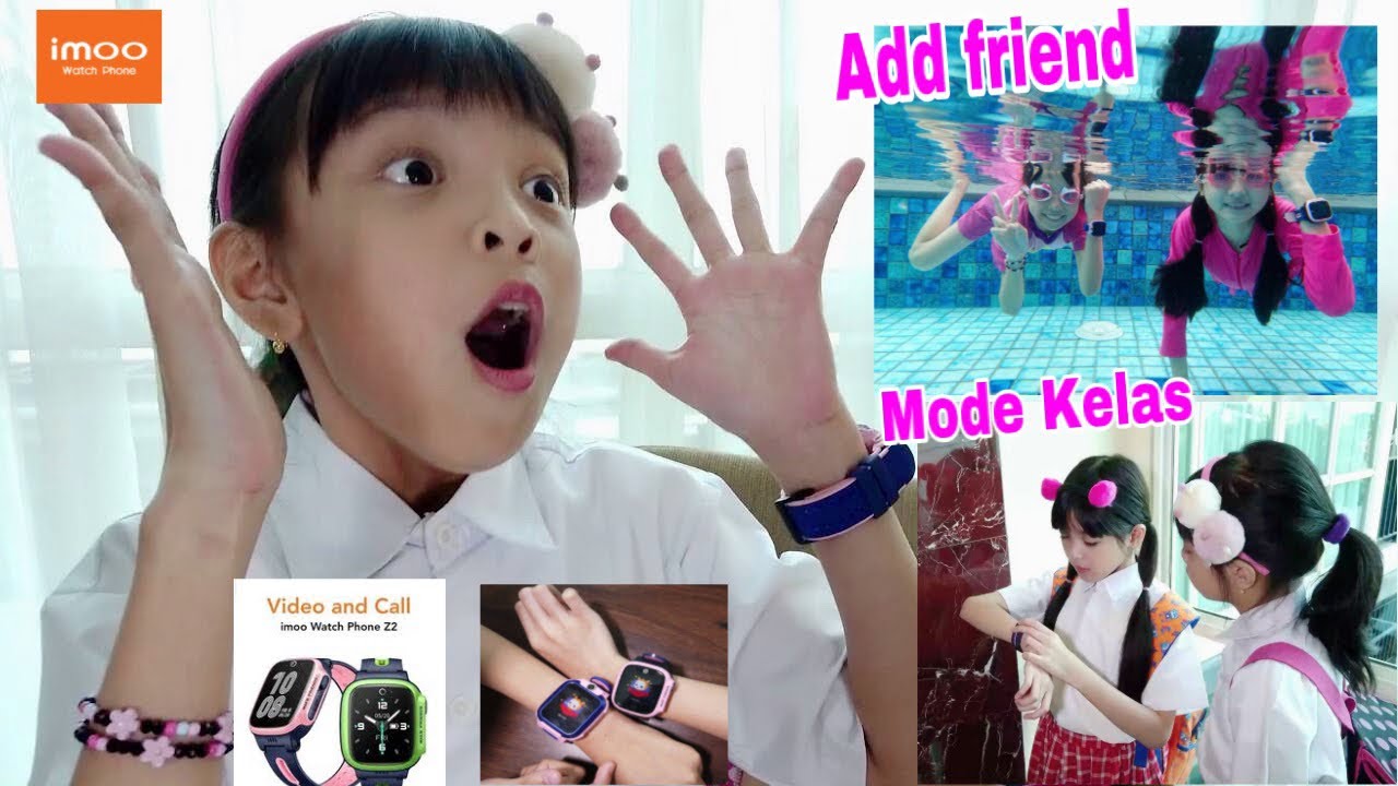 Pakai IMOO WATCH PHONE Z5 dan Z2 DiMarahi BuGuru!! Berenang|Drama Imoo Watch Phone| Nicole Annabelle