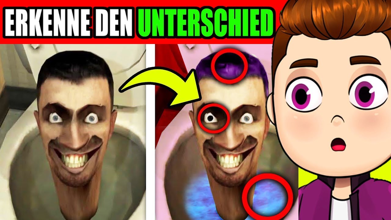 Kannst Du DEN UNTERSCHIED ERKENNEN!? (SKIBIDI TOILET vs CAMERAMAN!)